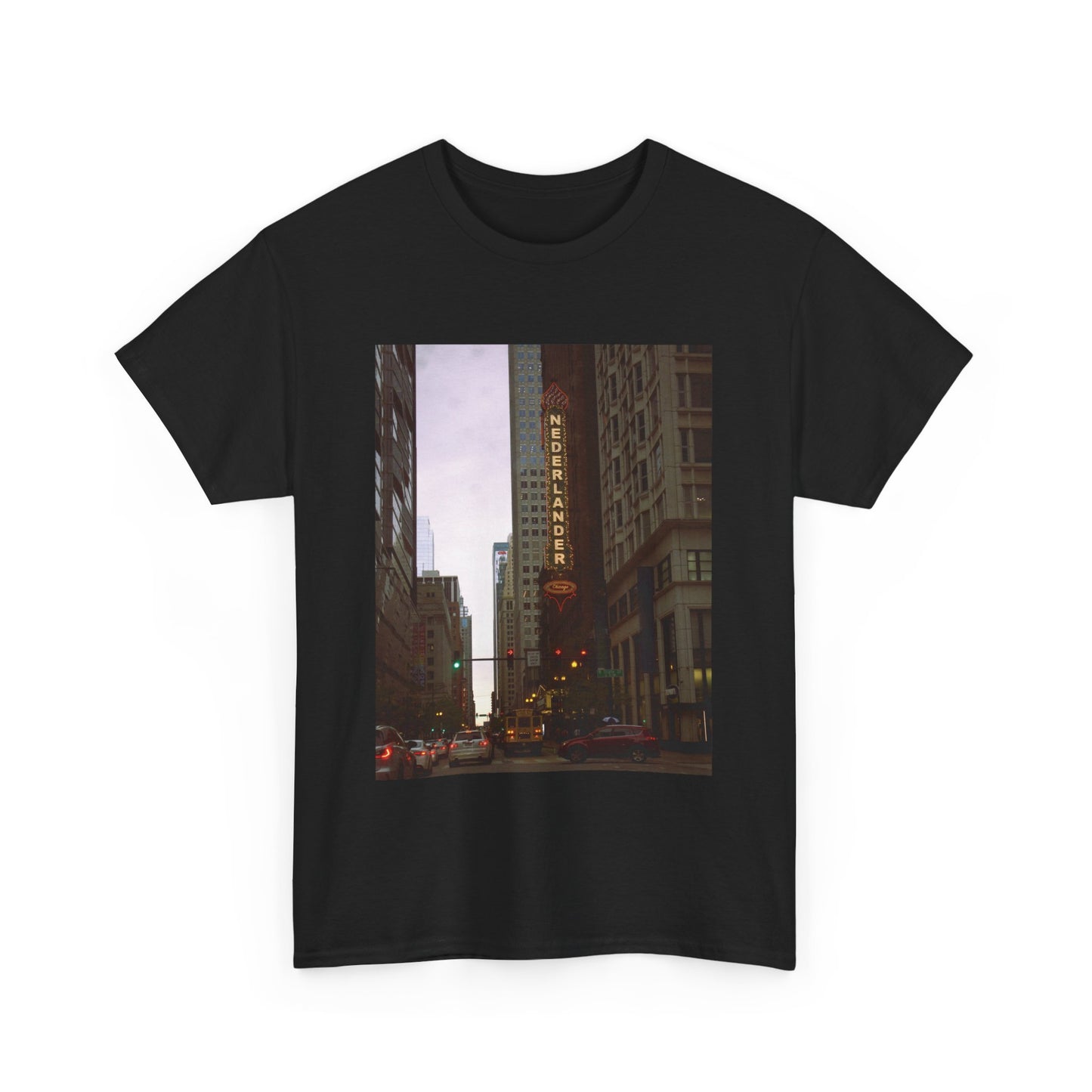 Unisex Heavy Cotton Tee - Chicago Twilight