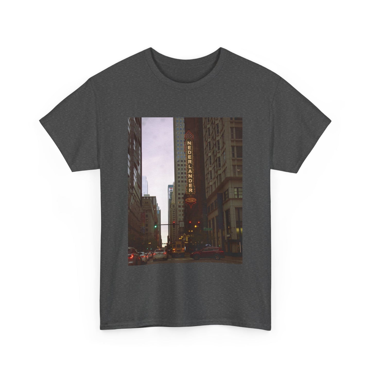 Unisex Heavy Cotton Tee - Chicago Twilight
