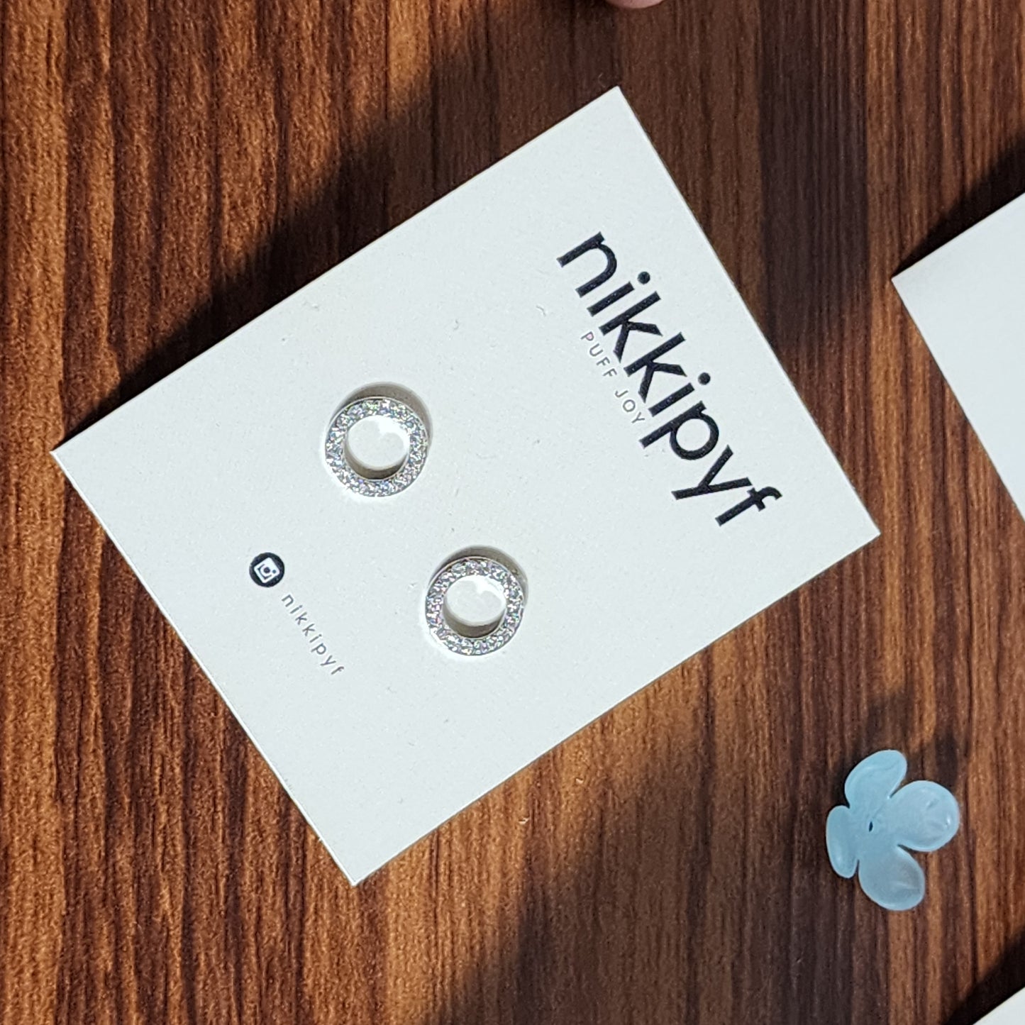 Elegant Silver Hollow Round Earrings